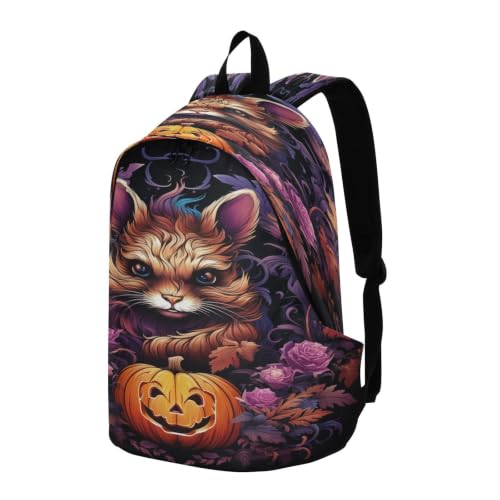 Sac à dos ordinateur portable Halloween citrouille pour voyage et loisirs - 2