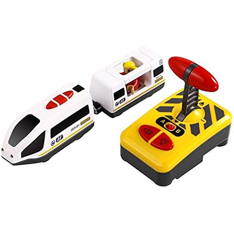 jojofuny Tren de Control Remoto Eléctrico Juguete Educativo para Niños Cover