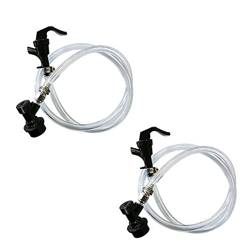 2 PACK 3/16" ball lock line assembly, picnic tap with 3ft beer line for home brewing by PERA