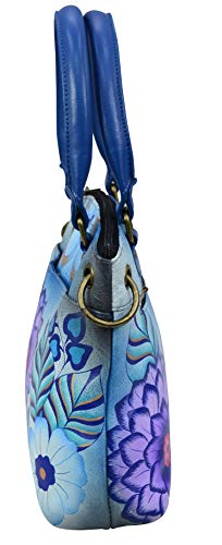 Image of Anna by Anuschka Women's Original Genuine Leather Hand-Painted Small Satchel - Leather Handbag for Women | Original
