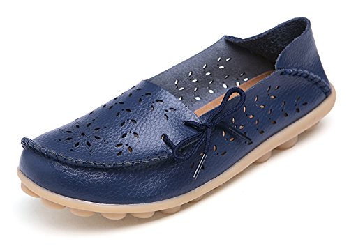 Image of VenusCelia Women's Breathable Comfort Walking Office Flat Loafer