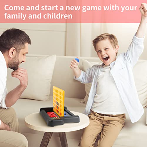4 In A Row With Life Count, Whole New Board Game, Foldable Four In A Row Game, Travel Size Line Up 4, Classic Family Toy #TOP5