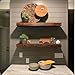 Modern Timber Craft 12 Inch Reclaimed Wood Wall Shelf | Solid Rustic American Barnwood with Floating Shelf Brackets | 2.75