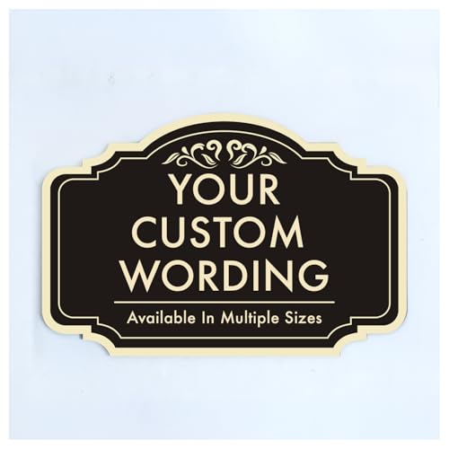 Custom Metal Decorative Signs, Personalized Aluminum, Custom Driveway Signs, Waterproof, Design...