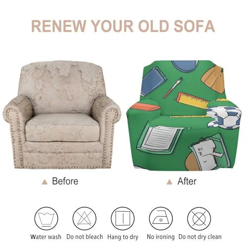 Housse de fauteuil simple extensible pour rénover un siège usé - 4