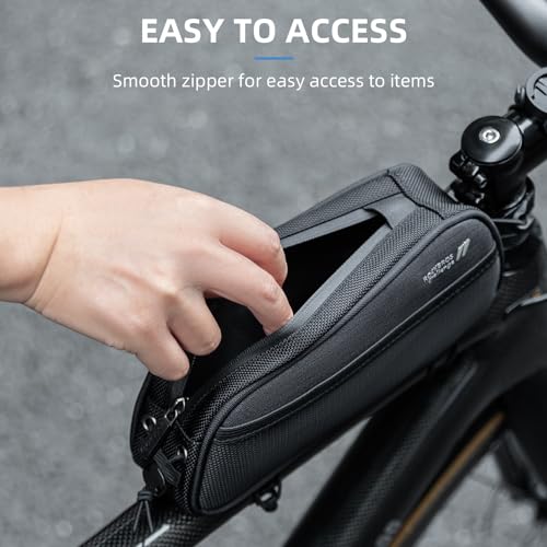 ROCKBROS Bike Frame Bag Water Resistant Top Tube Bag Bicycle Front - View #8