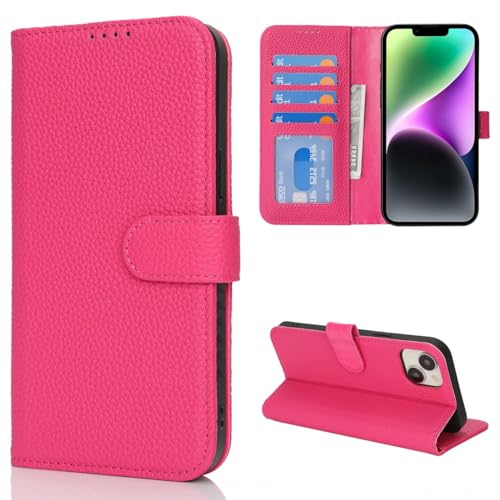 Coque iPhone 14 Cavor avec blocage RFID, étui portefeuille magnétique de protection