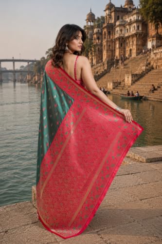 Monjolika Fashion kanjivaram silk saree in soft silk – image 5