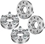 ECCPP 4x 5 lug Hubcentric Wheel Spacer Adapters 25mm 5x114.3 to 5x114.3mm 5x4.5 to 5x4.5 64.1mm compatible with for RL for CL for RSX for TSX for TL for Element with 12x1.5 Studs