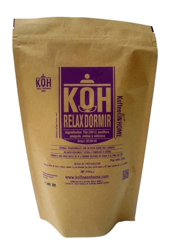 KoffeeONHOME Infusión Relajante Relax Dormir Hierbas Naturales Granel 200g