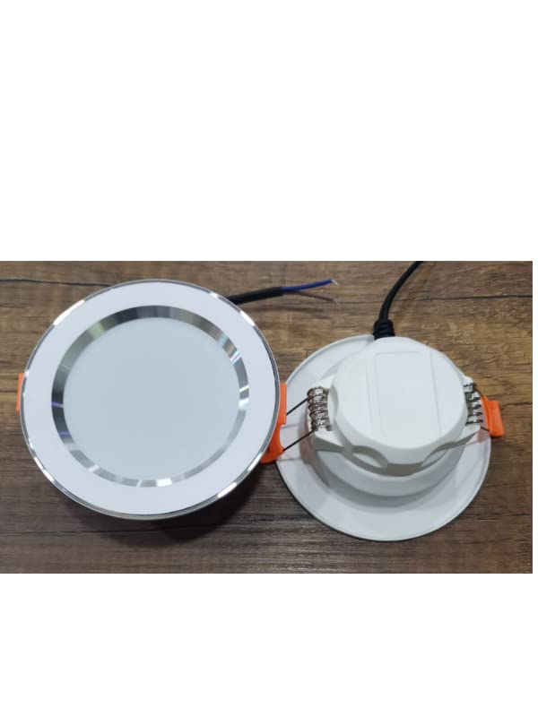 7 W 3 Renk Yanan Sıvaaltı Cob Led Beyaz-Krom kasa Spot Gömme Tavan Armatürü