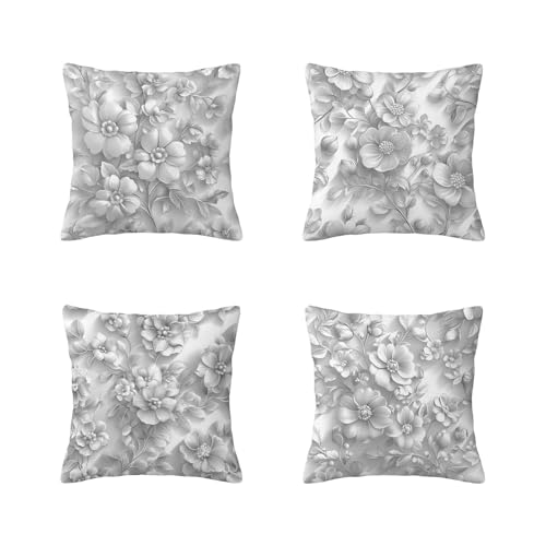 Housse coussin 40x40 motif fleur idée cadeau femme idéal