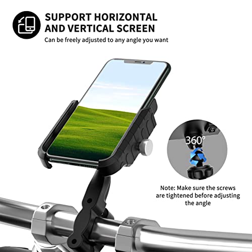 Tempaky Suporte para celular para motoleta com carregador sem fio Qi 15 W Carregamento rápido 2 em 1