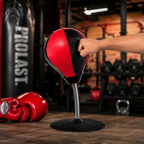 Image of Oblivion Desktop Reflex Boxing Speed Ball with Suction Base Punching Ball Stress Relief Toy Spring Punch Trainer for Hand Eye Coordination Fitness Fun Office Home Workout and Kids Adults Exercise
