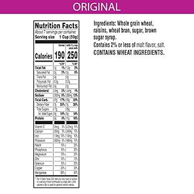 Kellogg's Raisin Bran Breakfast Cereal, Family Breakfast, Fiber Cereal, Original, 16.6oz Box (1 Box)