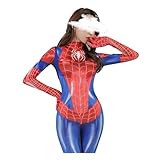 SINGUYUN Conjunto de lencería ajustada de una pieza para mujer, diseño de superhéroe japonés, rojo (19297red), Talla única