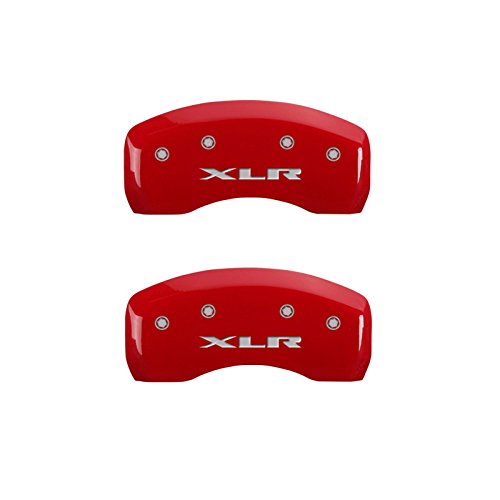 Image of MGP Caliper Covers 35010SXLRRD Caliper Cover with Red Powder Coat Finish, (Set of 4)
