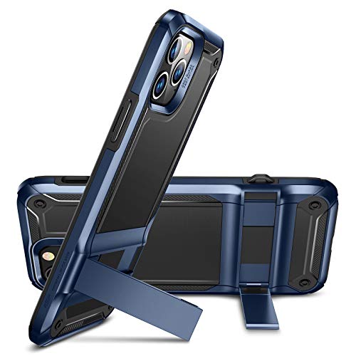ESR Machina Series Designed for iPhone 12 Case/12 Pro Case [Military-Grade Drop Protection] [Patented Vertical/Horizontal Kickstand] for iPhone 12/12 Pro 2020, 6.1-Inch  Classic Blue