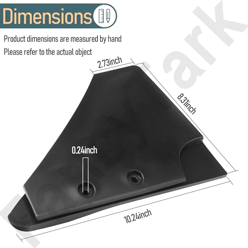 Image of Hydrofoil for Outboard Motor 5-150 HP, Boat Stabilizer Whale Tail Cavitation Plate, Marine Hydrofoil Board with Stainless Steel Bolts for Yam-aha Mer-cury Hon-da, PA66 Plastic (Black)