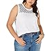 Lucky Brand Women's Plus Size Embroidered Top