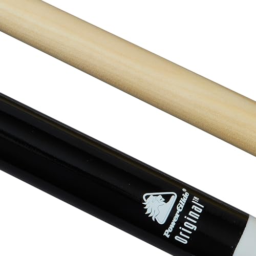 PowerGlide Snooker Cue Stick for Junior Players | Original | Poplar Shaft with Painted Hardwood Butt | 10mm Tip | Assorted Weights | 48" Long