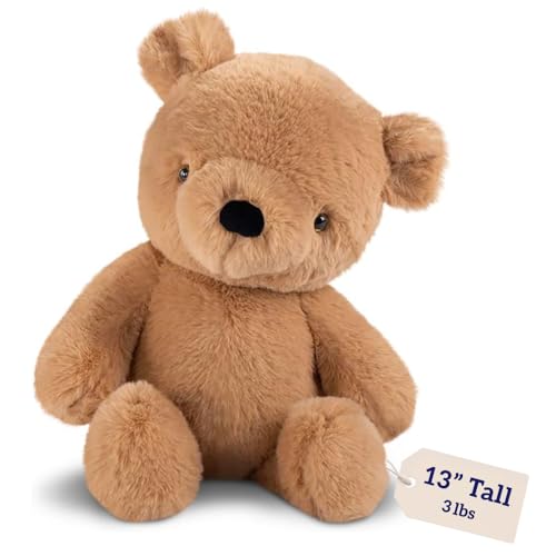 Vermont Teddy Bear Weighted Teddy Bear - Emotional Support Teddy Bear, 13 Inch, Perfect for Stress Relief, Birthday Gifts and Get Well Gifts