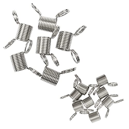 INDIVSHOW 14 Pcs Bead Stoppers Sets,6 Large and 8 Small for Jewelry Making Kumihimo Creative Bead Wire Ends to Prevent Beads from Fallingâ¦