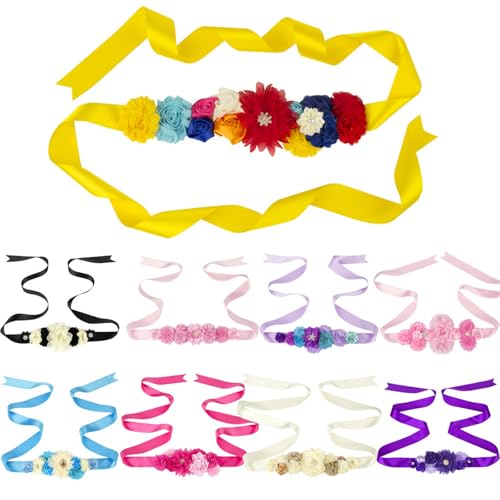 Cyni Rose Flower Waist Belt Waistband Sash With Sparkling Rhinestones Decoration For Daily Party And Formal Event 180cm Daily Wear3