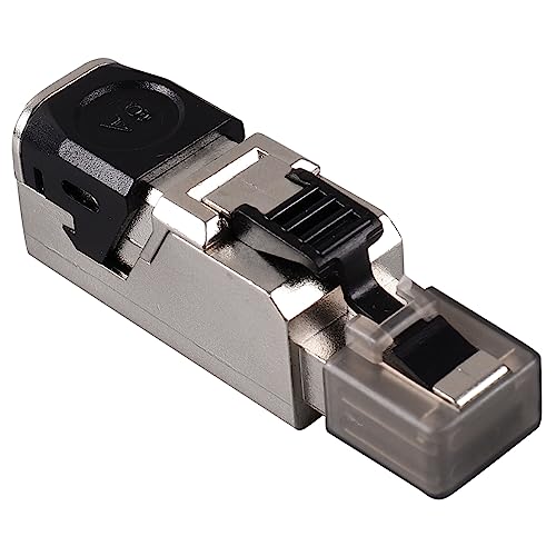 Conector modular ethernet pasante Cat 6 6a protegida jojofuny miniatura 1