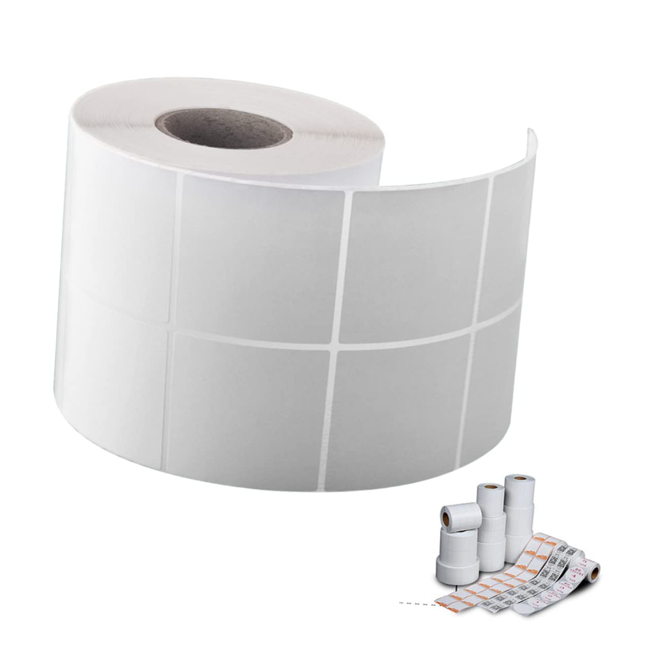 VILLFUL 2000 Pcs Thermal Labels Adhesive Stickers Labels Stickers Tags Stickers Thermal Printer Stickers Self Adhesive Office Labels Round Stickers File Folder Labels White