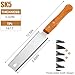PNRNYC Japanese Hand Saw 2 Pack ，6 Inch Double-Edged Pull Saw with 14/17 TPI SK5 Steel Blade – Sharp Teeth & Comfort Wood Handle for Precision Woodworking Tools