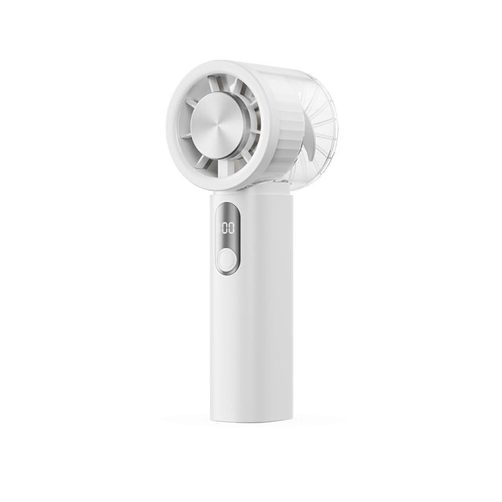 Mekalero White Friendly Fan 3000Mah Battery Individual Fan Camping Cooling Device Suitable For Outdoor Mobile Use Quiet Individual Desk