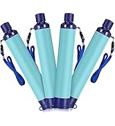 SimPure Water Filter Straw, Ultralight Personal Life Water Filter Survival, 0.1 Micron 4 Pack Wat...