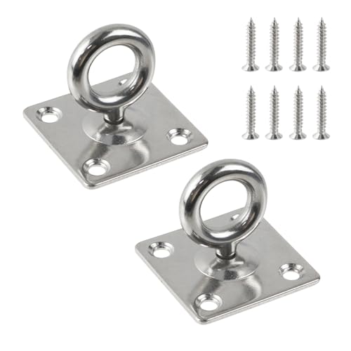 Œillet carré pivotant Semetall en acier pour fixation de voile d'ombrage