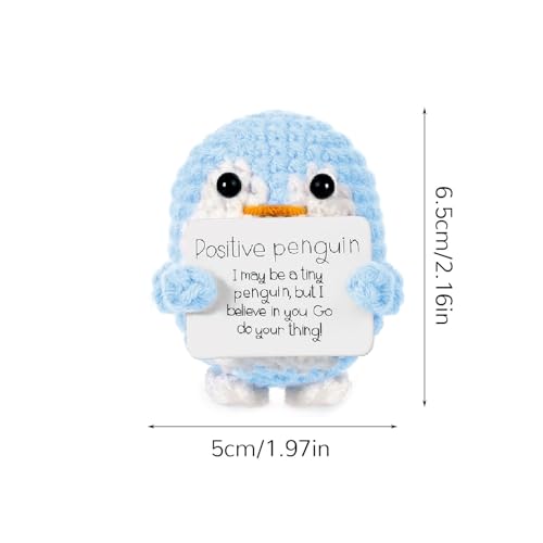 Grappige positieve pinguïn, 3 stuks, positieve Potato Pocket knuffel cadeaus voor vriendin, cadeaus voor vrouwen, opvrolijking geschenken, motivatiegeschenken - Afbeelding 3