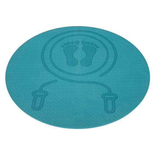 GALPADA Shockproof Exercise Mat Non-slip Workout Pad Sound Proof Tpe Mat Round Yoga Pad