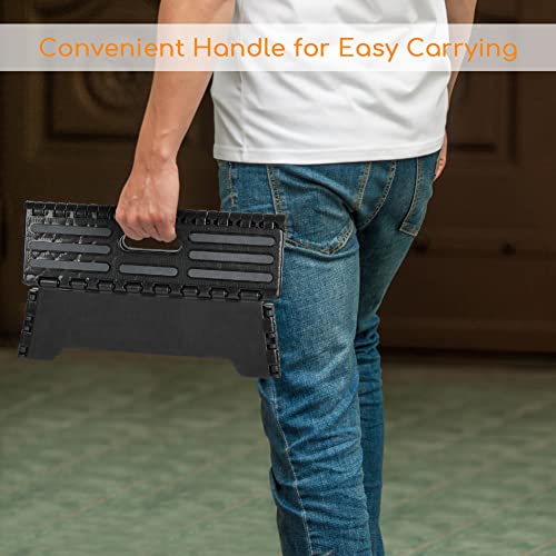 Ejoyous Folding Step Stool, 5" Portable Plastic Step Ladder Stepping Stool Platform To Support Elderly Pregnant Kids For Indoor Outdoor Kitchen Bathroom Toilet Bedroom Car Travel Use #TOP4