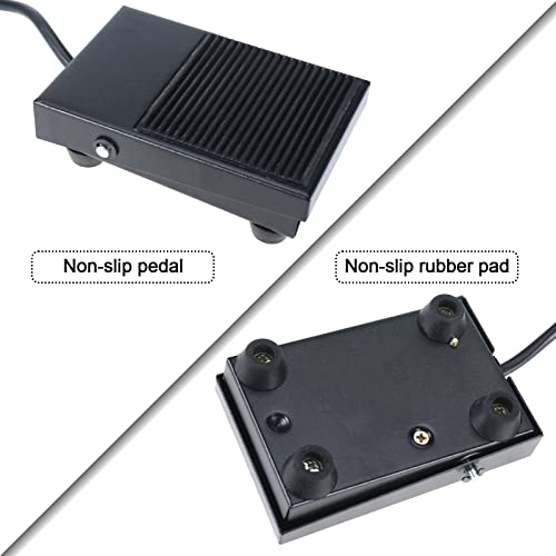 2 Pack Foot Switch, 10A 250Vac Nonslip Momentary Foot Pedal Switch Spdt No Nc With 6Ft Cable #TOP1