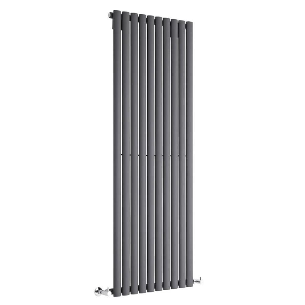 Manissa Anthracite Oval Tube 1800 x 800 Single Panel Central Heating Designer Radiator 8914BTU