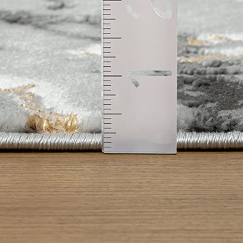 Tapete decorativo moderno 8x10 Ivory Gold miniatura 2
