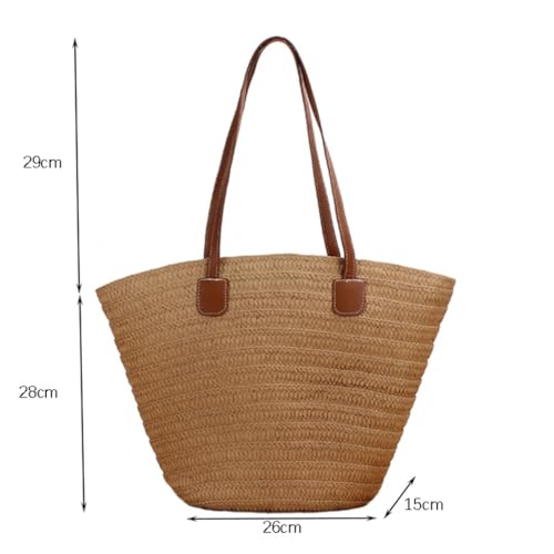 Bag Large Capacity Holiday Beach Bag Woven Bucket Bag Travel Casual Tote Bag2