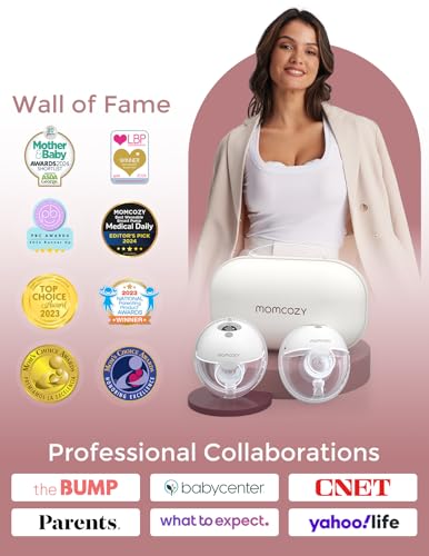 Momcozy M5 Hands Free Breast Pump, Wearable Pump of Baby Mouth Double-Sealed Flange with 3 Modes & 9 Levels, Electric & Portable Pump, 2 Count, Gray - Image 5
