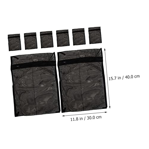 8pcs Black Laundry Bag Mesh Laundry Bags Laundry Room Supplies Laundry Mesh Wash Bags Bag Bra Bags for Laundry Laudry Washing Bag Polyester Garment Bag Clothes Travel