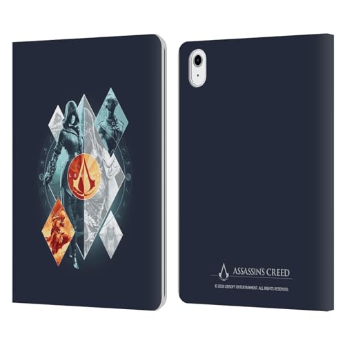 Coque en cuir iPad Air Assassin's Creed, étui portefeuille aux finitions premium Diamants Héritage