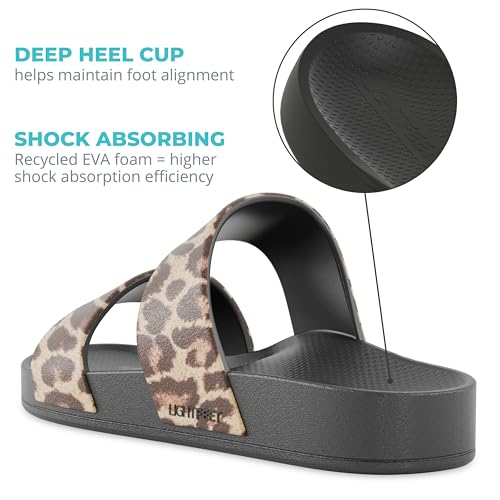 Support de voûte plantaire double sangle LightFeet imprimé léopard confort - 4