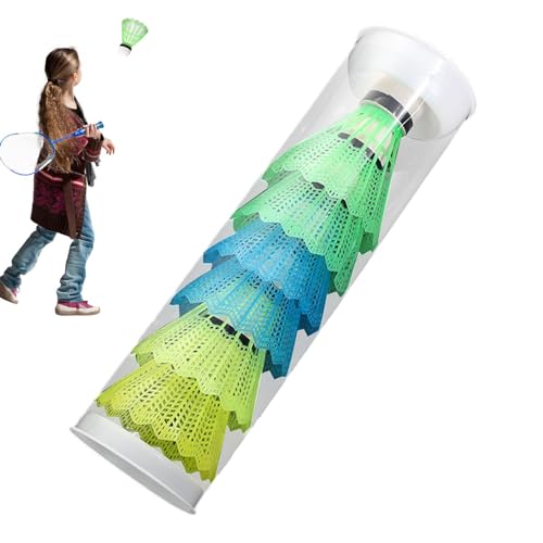 Pájaros de bádminton - Pájaros de bádminton al aire libre | 6 volantes para bádminton bird bádminton | Estable y duradero volantes de bádminton para equipos de jugadores de bádminton