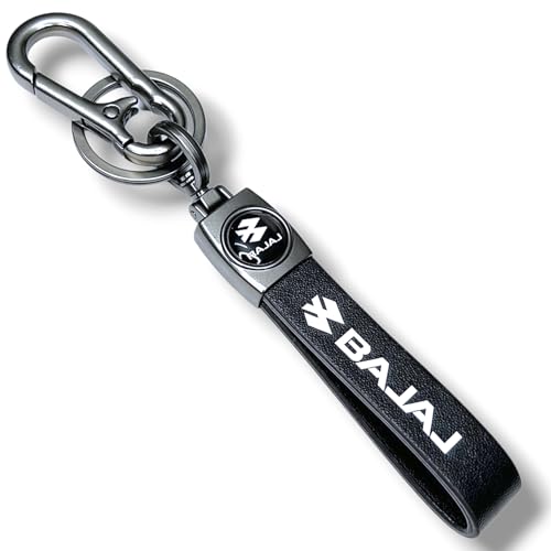 Image of Zuno Leather Keychain for Bike Car Home and Office Keys | Stylish Key Ring for Men and Women | Key Holder for Bags Wallets and Travel Accessories | Ideal Gift for Him Her