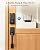 Philips Wi-Fi Smart Lock with Handle Set, Fingerprint Keyless Entry Door Lock for Front Door, Built-in WiFi, Work with Alexa & Google Assistant, Auto Locking