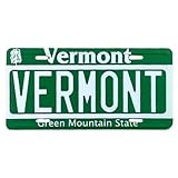 Small Vermont License Plate Magnet, Collectible State Souvenir Keepsake, 3.5 x 1.75 Inches