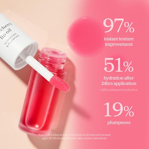 Image of NOONI Korean Lip Oil - Applecherry | Long-Lasting, Moisturizing, Plumping, Revitalizing for Dry Lips, Waterproof, No Peel Off, Hydrating Lip Stain, Stocking Stuffers, Trendy Stuff, 0.12 FL Oz